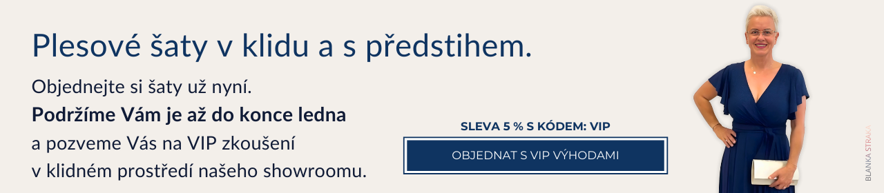 Plesové šaty s VIP výhodami BLANKA STRAKA DL